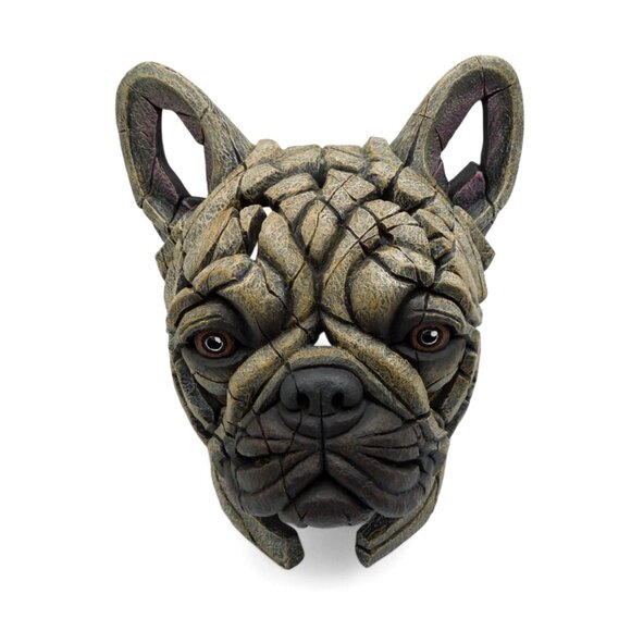 EDGE French BULLDOG Brown Bust Statue by Matt Buckley 12 x 9.5" - Picture 2 of 10